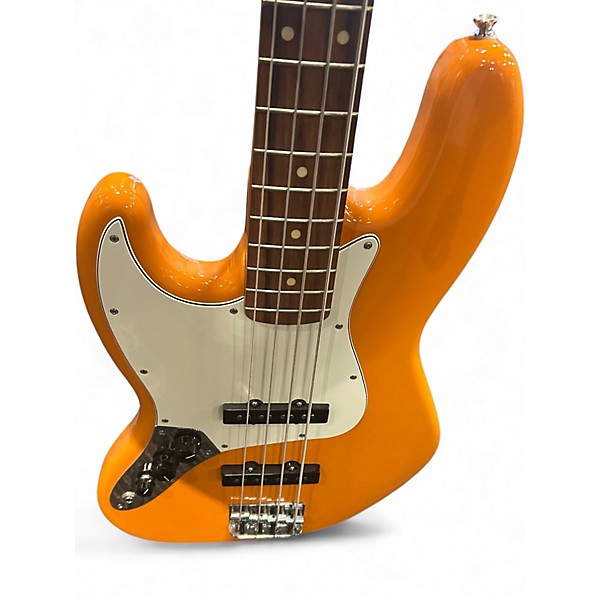 Used Fender Player Jazz Bass Left Handed Capri Orange Electric Bass Guitar