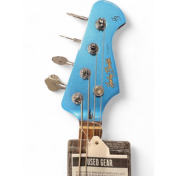 Used Harley Benton VT Series 60's Jazz Bass Lake Placid Blue Electric Bass Guitar