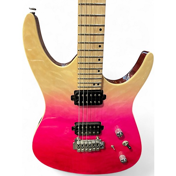 Used Leo Jaymz MONSOON FADE PINK Solid Body Electric Guitar