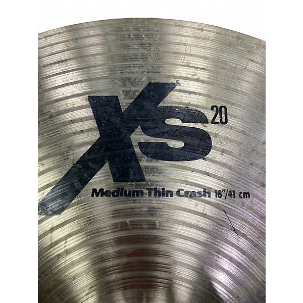 Used SABIAN 16in XS20 Medium Thin Crash Cymbal