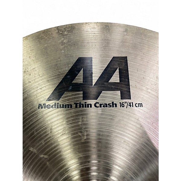 Used SABIAN 16in AA Medium Thin Crash Cymbal