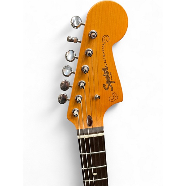 Used Squier J Mascis Jazzmaster Vintage White Solid Body Electric Guitar
