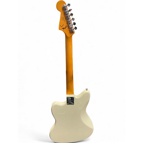 Used Squier J Mascis Jazzmaster Vintage White Solid Body Electric Guitar