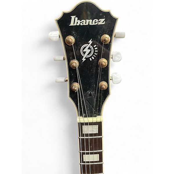 Used Ibanez AF75TDG Vintage White Hollow Body Electric Guitar