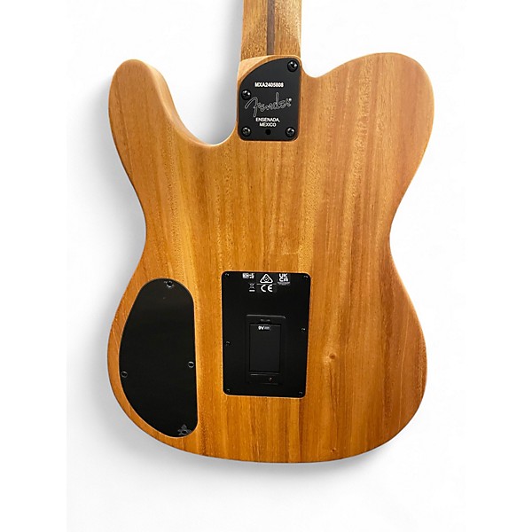 Used Fender Acoustasonic Player Telecaster Black Acoustic Electric Guitar
