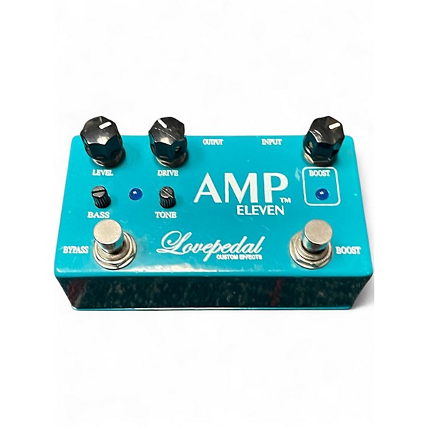 Used Lovepedal Amp Eleven Overdrive Boost Effect Pedal