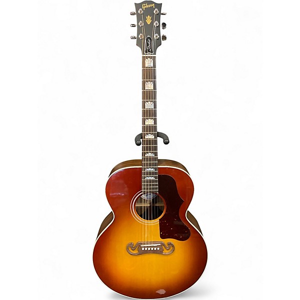 Used Gibson SJ-200 Studio Rosewood Sunburst Acoustic Electric Guitar