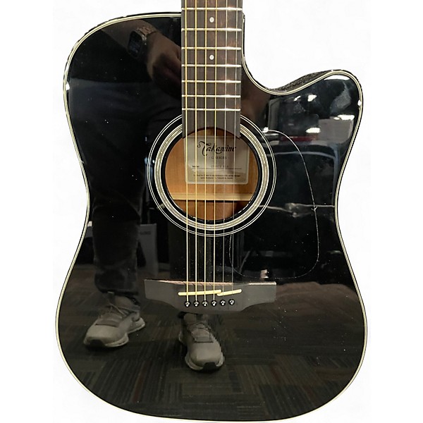 Used Takamine GD30CE Black Acoustic Electric Guitar