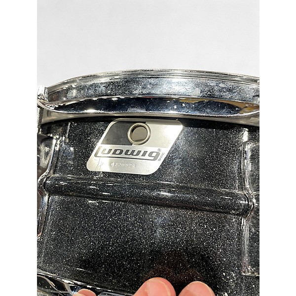 Used Ludwig 5.5X14 Acrolite Snare Black Galaxy Drum