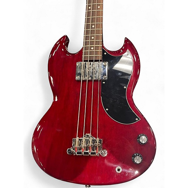 Used Epiphone EB0 Heritage Cherry Electric Bass Guitar