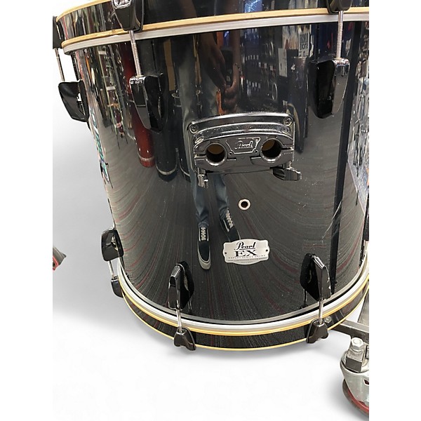 Used Pearl 4 Piece Export Black Drum Kit