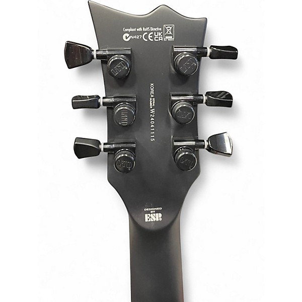 Used ESP LTD EC Black Metal Black Solid Body Electric Guitar