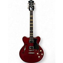 Used Hofner Verythin Standard Red Hollow Body Electric Guitar