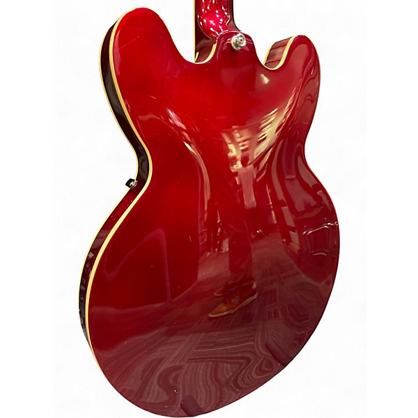 Used Epiphone RIVIERA Candy Apple Red Hollow Body Electric Guitar