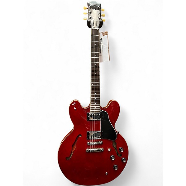 Used Epiphone ES355 Candy Apple Red Hollow Body Electric Guitar