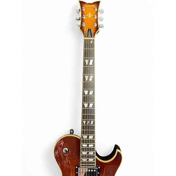 Used Schecter Guitar Research Solo 6 Custom 2 Tone Sunburst Solid Body Electric Guitar