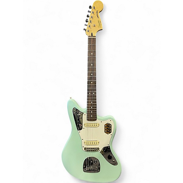 Used Squier Vintage Modified Jaguar Surf Green Solid Body Electric Guitar