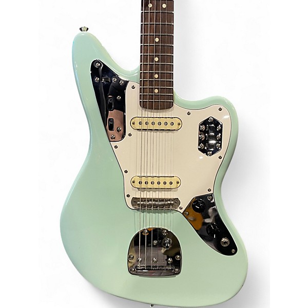 Used Squier Vintage Modified Jaguar Surf Green Solid Body Electric Guitar
