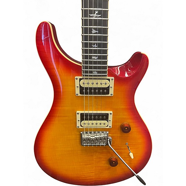 Used PRS SE Custom 24 Cherry Sunburst Solid Body Electric Guitar
