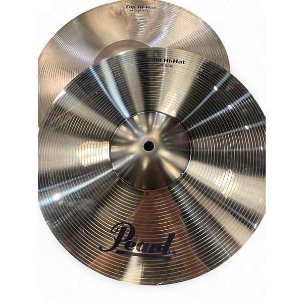 Used Pearl 14in pair of hi hats Cymbal