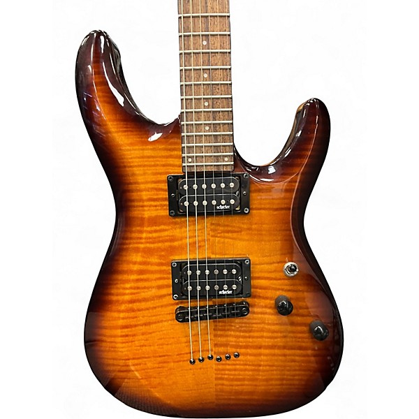 Used Schecter Guitar Research C6 Elite Vintage Sunburst Solid Body Electric Guitar