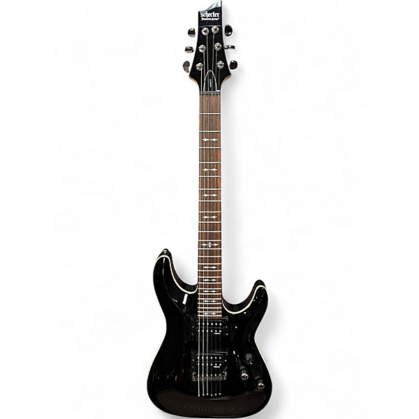 Used Schecter Guitar Research Omen 6 Black Solid Body Electric Guitar