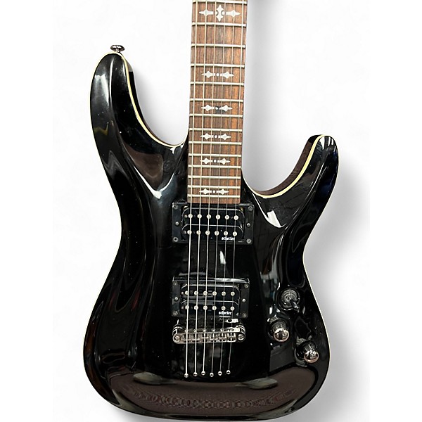 Used Schecter Guitar Research Omen 6 Black Solid Body Electric Guitar