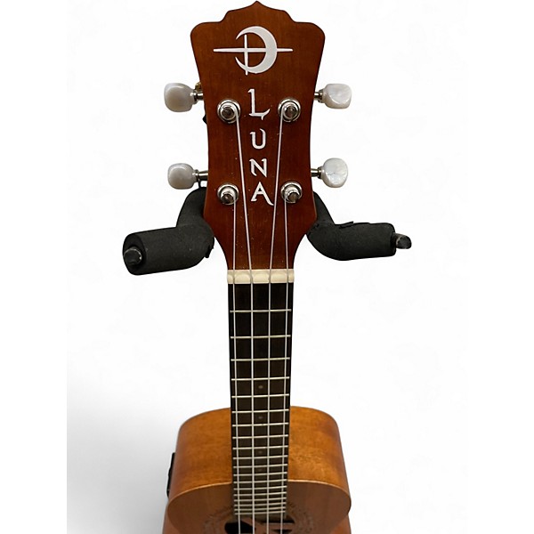 Used Luna Maluhia Peace Tenor Ukulele Mahogany Ukulele