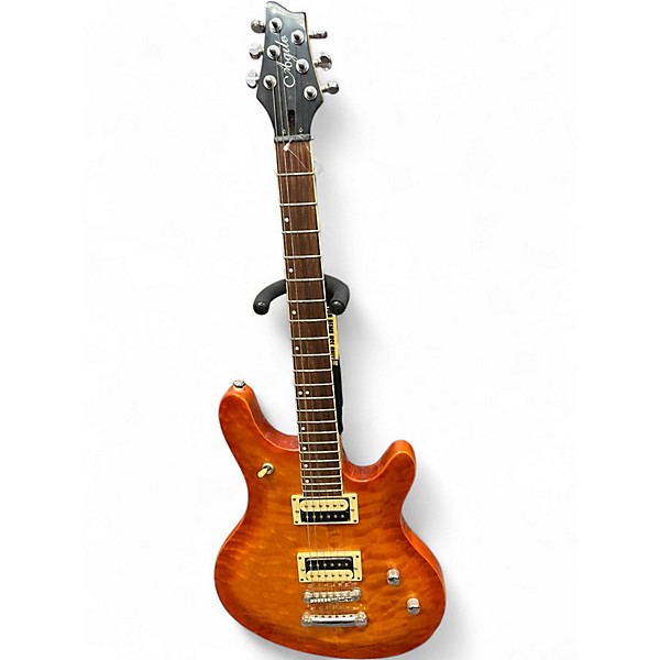 Used Agile PS-900 Amber Solid Body Electric Guitar