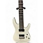 Used Schecter Guitar Research Demon 7 String White Solid Body Electric Guitar