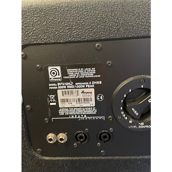 Used Ampeg SVT410HLF 500W 4x10 Bass Cabinet