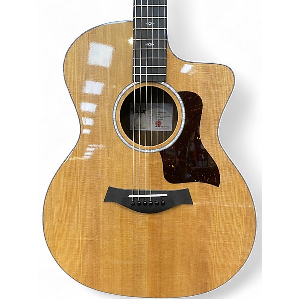 Used Taylor Sunset Blvd 214ce DLX Figured Ovangkol Natural Acoustic Electric Guitar