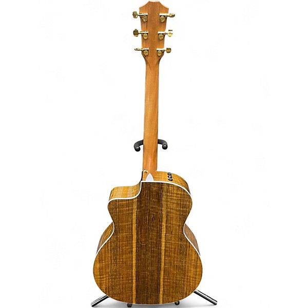 Used Taylor Sunset Blvd 214ce DLX Figured Ovangkol Natural Acoustic Electric Guitar
