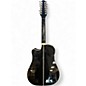 Used Takamine GD38CE Black 12 String Acoustic Electric Guitar