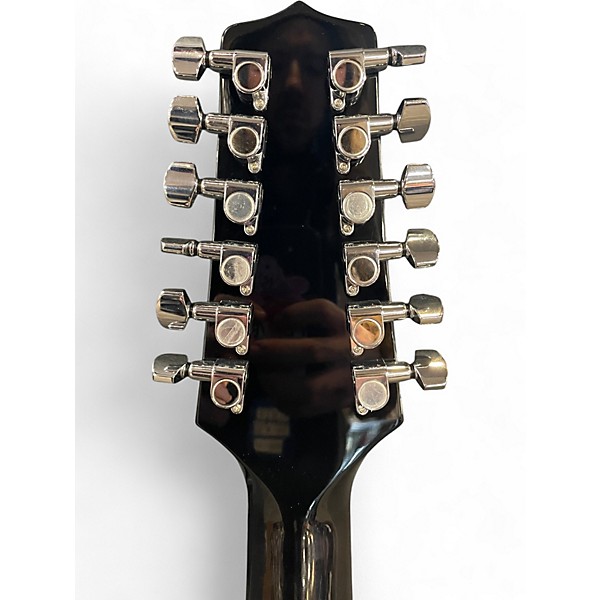 Used Takamine GD38CE Black 12 String Acoustic Electric Guitar