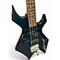 Used B.C. Rich Warlock Platinum Series Midnight Blue Electric Bass Guitar