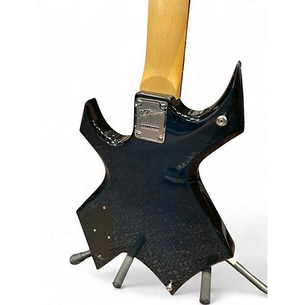 Used B.C. Rich Warlock Platinum Series Midnight Blue Electric Bass Guitar