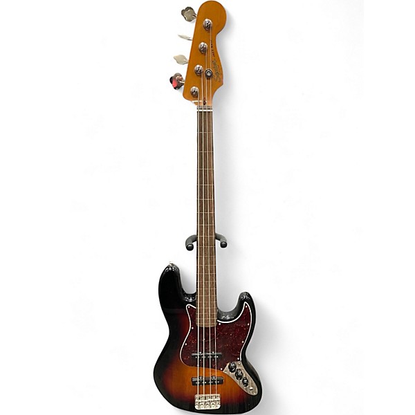 Used Squier Classic Vibe '60s Jazz Fretless Bass 3 Color Sunburst Electric Bass Guitar