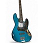 Used Fender American Standard Jazz Bass Baltic Blue Electric Bass Guitar