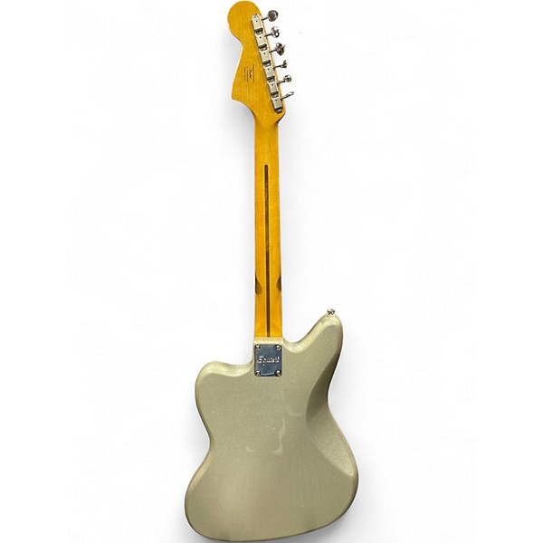 Used Squier CLASSIC VIBE 60s JAGUAR Silver Sparkle Solid Body Electric Guitar
