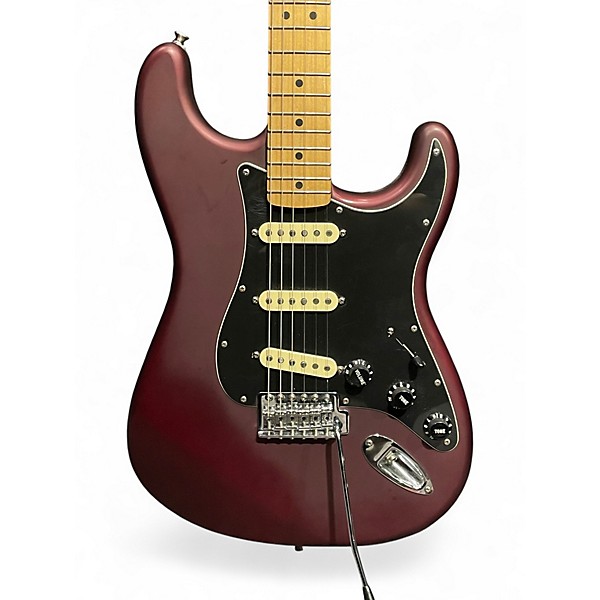 Used Fender Standard Stratocaster Satin Red Solid Body Electric Guitar