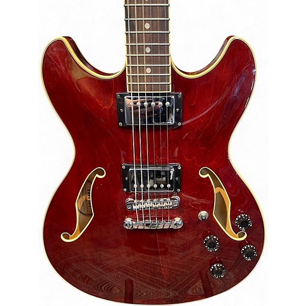 Used Ibanez AS73 Artcore Transparent Cherry Hollow Body Electric Guitar