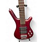 Used RockBass by Warwick Corvette $$ 5 Satin Red Electric Bass Guitar