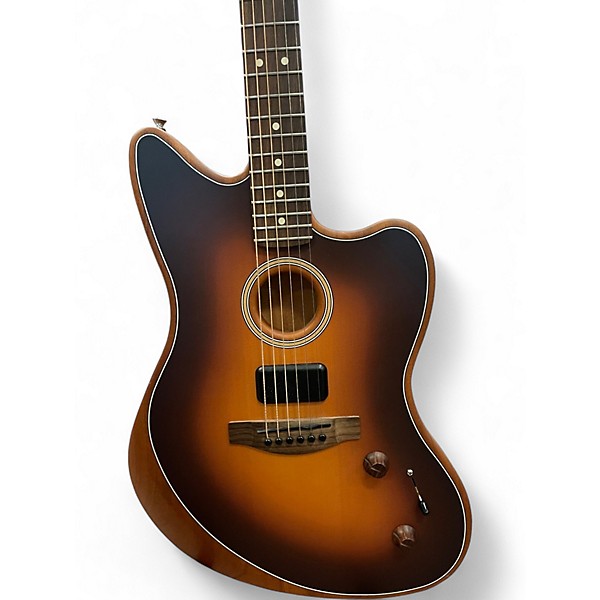 Used Fender Acoustasonic Player Jazzmaster 2 Color Sunburst Acoustic Electric Guitar