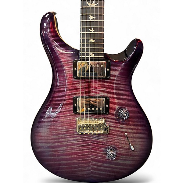 Used 2017 PRS Custom 24 Trans Purple Solid Body Electric Guitar