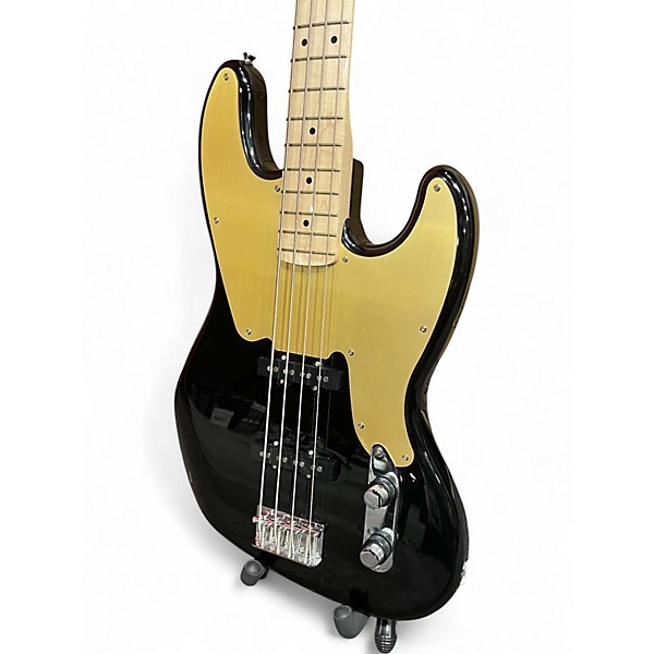 Used Squier Paranormal Jazz Bass 54 Black Electric Bass Guitar