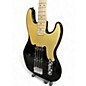 Used Squier Paranormal Jazz Bass 54 Black Electric Bass Guitar
