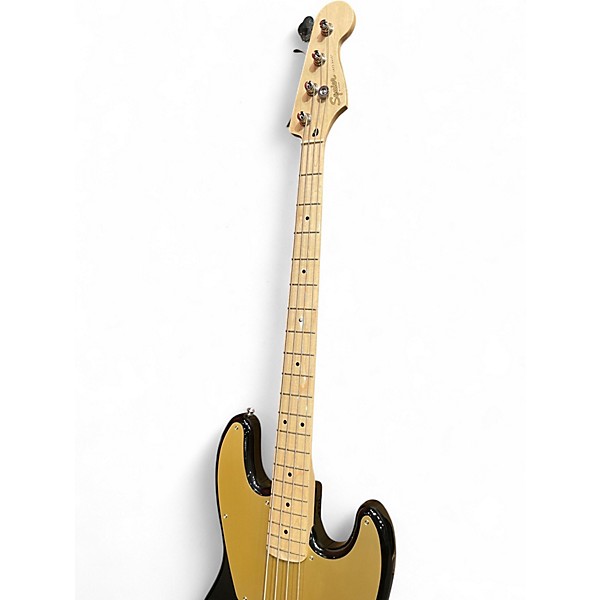 Used Squier Paranormal Jazz Bass 54 Black Electric Bass Guitar