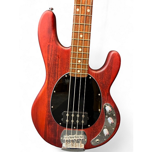 Used Sterling by Music Man Sub 4 Satin Red Electric Bass Guitar