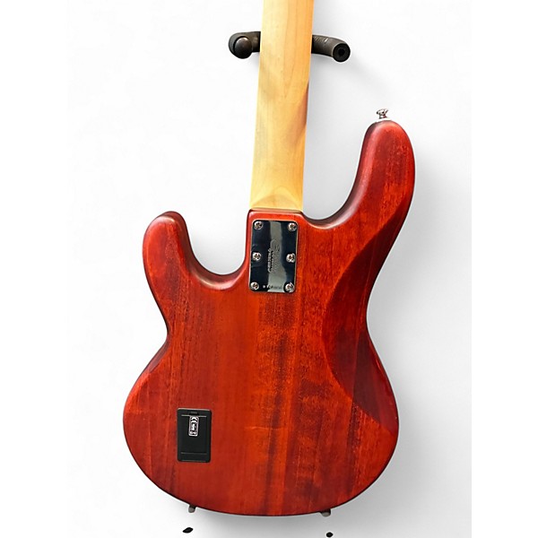 Used Sterling by Music Man Sub 4 Satin Red Electric Bass Guitar